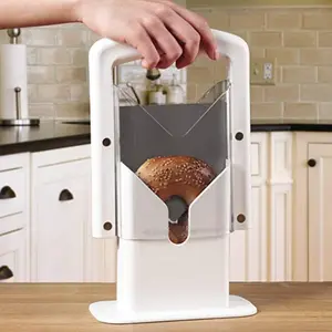 Bagel Slicer, Labor-Saving Bread Cutter, Household Pastry Divider for Home Kitchen & Senior Living, Suitable for Elderly and People with Limited Mobility, Hand Tremors & Weak Grip