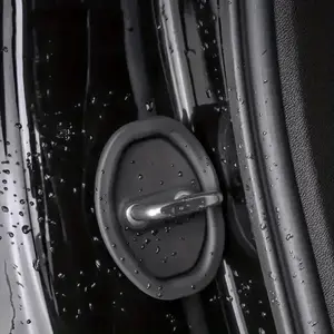 4 Pack Silicone Car Door Shock Absorber Cushion Pad, Self Adhesive, Reduces Noise, Door Lock Pads, Anti-Collision Handle Covers, Car Accessories