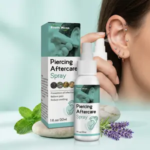 Piercing Aftercare Spray – Gentle Daily Care for New Piercings Ear piercing cleaning, removes odor | Prevents blockage, Soothes, Promotes healing,Care instructions for ear piercings, navel piercings, tongue piercings, and nose piercings. syndrome