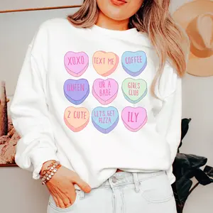 'Candy Hearts' Crewneck Sweatshirt