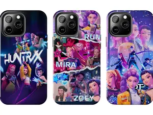 K-Pop Demon Hunters Rumi Mira Zoey Phone Case Compatible With iPhone 17-7 Pro Max Plus & Samsung Galaxy S26-S21 Ultra Plus Accessories Protection unisex