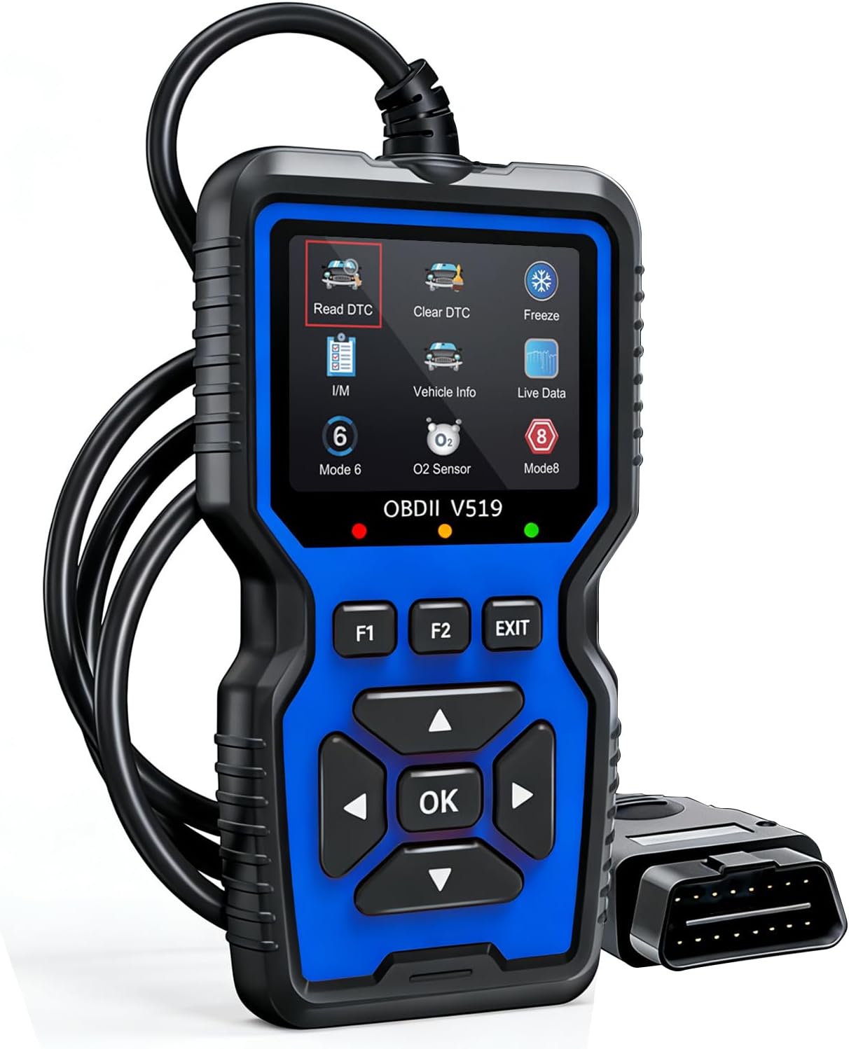 VTech V519 OBD2 Scanner Diagnostic Tool - Professional Car Code Reader, Check Engine Light Reset, Real-Time Data Stream & Fault Code Detection - Universal OBD II Scanner for All Cars Since 1996 - Essential Automotive Scan Tool