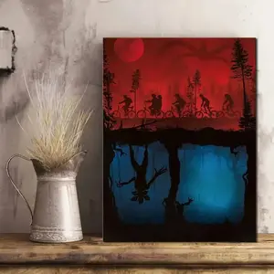 DIY Diamond Painting Kit with Gothic Mansion and Iconic Characters, Horror Theme with Color-Coded Diamonds, Perfect Gift for Horror Fans, Handmade Gifts