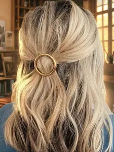 Elegant Round Hair Clip, Durable & Stylish Hair Accessory for Everyday Wear, Fashion Hair Accessories for Women & Girls