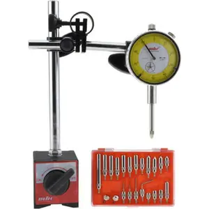 Value Collection Dial Indicator & Base Kit: 0-100 Dial Reading 50 mm Base Width, 63 mm Base Length, 55 mm Base Height SET