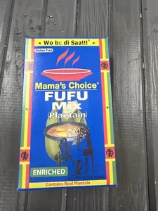 African Food - Mama Choice Plantain fufu sold in box of 12 or 1 piece