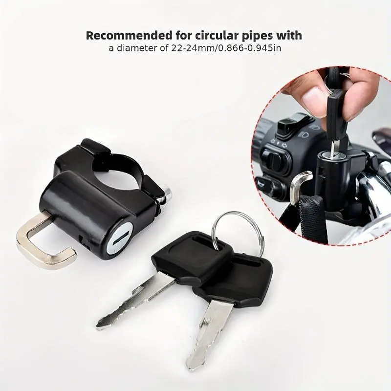 Motorcycle helmet lock, motorcycle helmet lock, motorcycle accessories, electric vehicle helmet lock, safety, anti-theft helmet, hook lock, battery car, hook lock, bicycle multi-functional anti-theft hanging, Motorcycle Locks Anti Theft Secure Lock