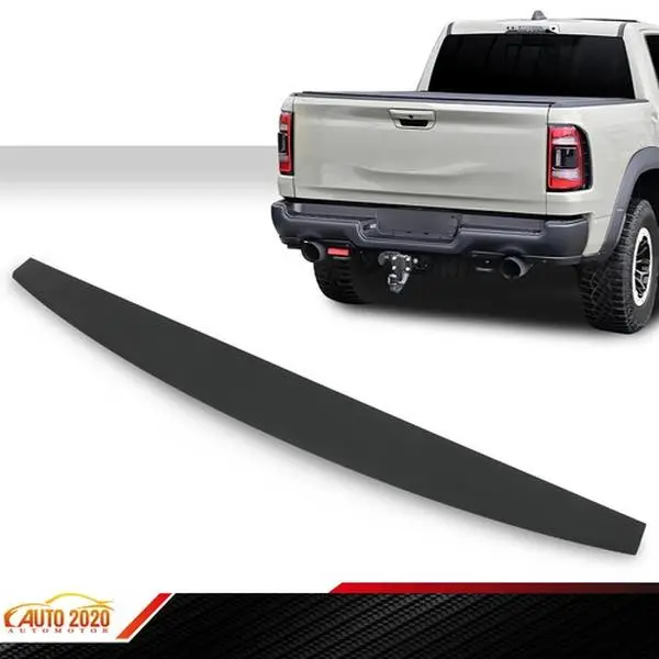 1x Tailgate Spoiler Cap, New Black Vehicle-Specific Custom Fit for 19-22 RAM 2500/3500 Trucks, OE Part #68364364AA, PP Plastic High Quality Materials, Durable, Easy to Install, Limited Life Guarantee, Factory Direct Pricing, Auto Body Replacement Part, 1,