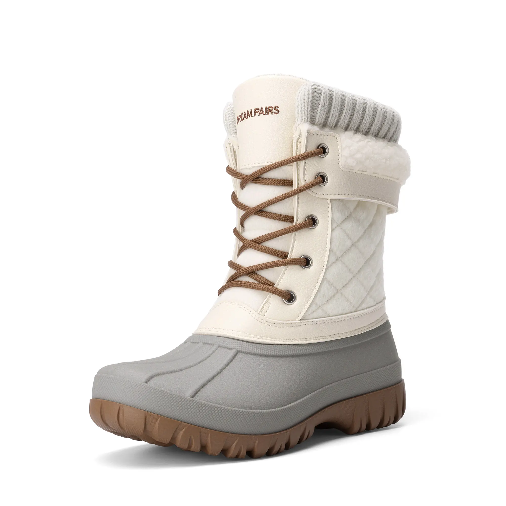 DREAM PAIRS Women's Winter Snow Footwear - Classic Duck Shoe, 3M Thinsulate Insulation, Waterproof Upper, Adjustable Straps, EVA Rubber Treaded Outsole, Cold Weather Gear