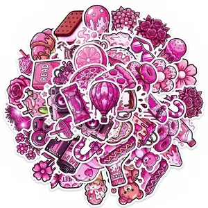50 Melted Sweetheart Cartoon Stickers, Trendy Cute Waterproof Decorative Stickers, Adorable DIY Decoration Supplies