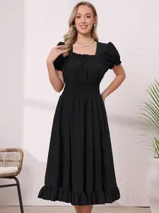 INSPIRE CHIC Steampunk Dress for Women's Gothic Pirate Costume High Low Vintage Victorian Dress