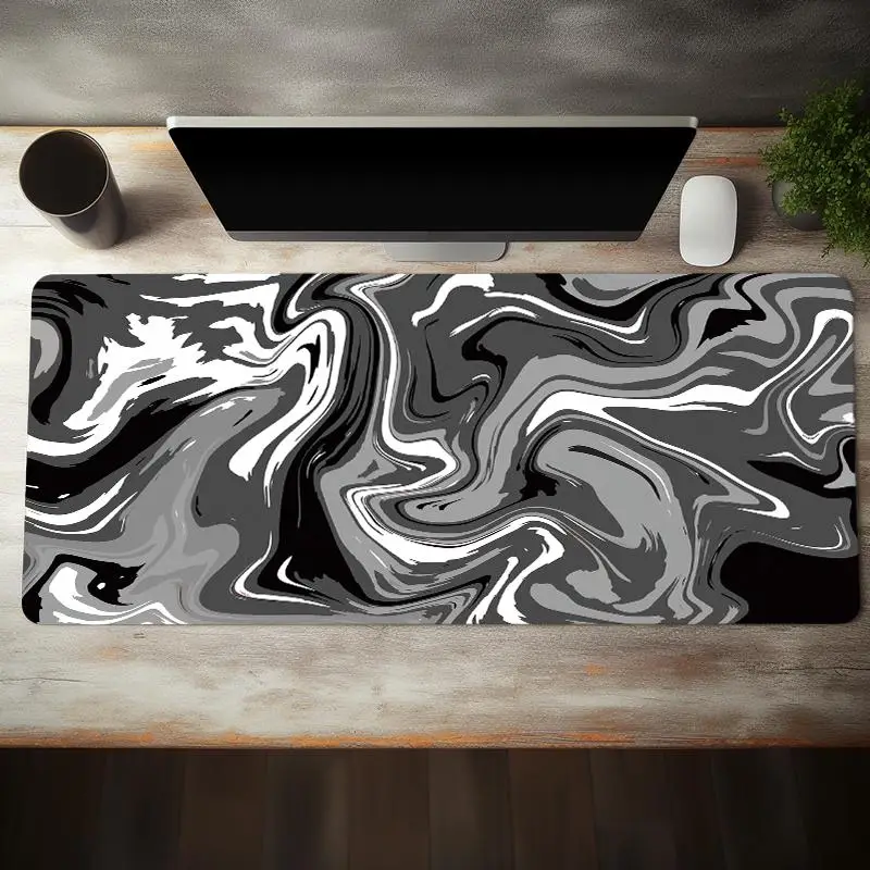 Abstract Mouse Pad Summer Gifts, 1 Count Office Accessories Mouse Mat, Non-slip Thickened Keyboard and Mouse Pad, Desk Gaming Pc Accessories for Home