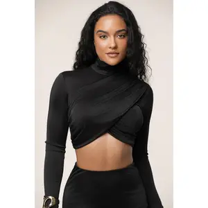 Black Nessa Slinky Top