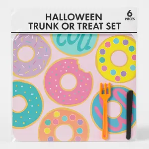 Whimsical Donut-Themed Halloween Trunk or Treat Set