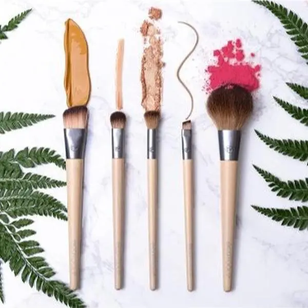 EcoTools Start The Day Beautifully Brush Set, 5 Piece Set & Storage Tin