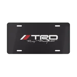 TRD Racing Development License Plate – JDM Metal Plate Tag car and Truck Accesories