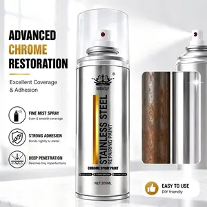 Anti Rust Chrome Spray 200ML – Mirror Finish Protective Coating for Metal, Easy to Use, Low Odor, Long-Lasting Shine & Corrosion Protection