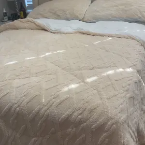 Cosybay Luxury Extra Thick Comforter Set - Super Soft Milk Velvet Fleece, Anti-Static, Multi-Needle Quilting, Breathable, Machine Washable, Kids Halloween comforter set,Sherpa Christmas thick bedding