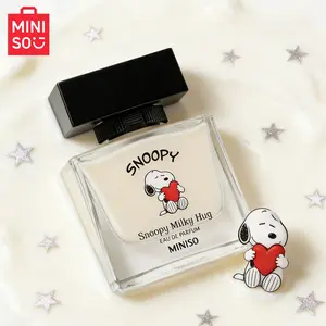 MINISO Snoopy Milky Hug Perfume Eau de Parfum 50ml Fresh Pear Lily of the Valley Top Notes Floral Jasmine Rose Heart Patchouli Musk Base TikTok Viral Floral Scents Perfume