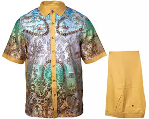 Prestige Linen Shirt/Pants Set # LUX660 Maize