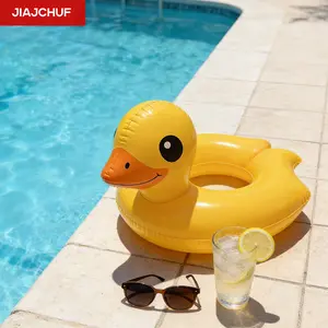 Small Duck Pool Floats, Flamingo Swim Rings, Fun Inflatable Water Toys for Kids & Adults, Durable Floating Devices for Swimming Pools