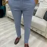 Men's Fitted Houndstooth Suit Pants, Checked, Dual Color Patchwork, High-Quality Versatile Business Long Pants, Comfortable All-Season Wear, Formal Wear, Business Attire Clothes
