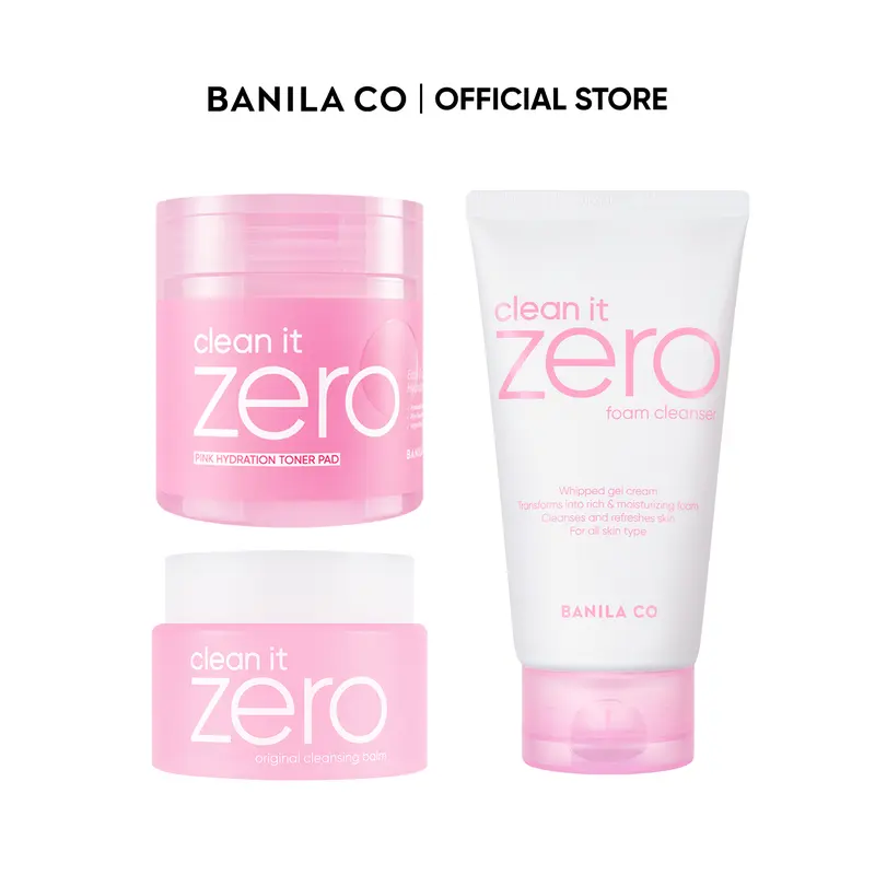 BANILA CO Ultimate Skincare Cleanse Trio Original Bundle | Soothing & Hydrating Skincare Cleanse Set