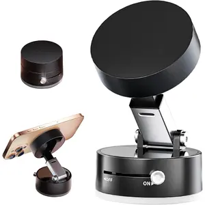 Vacuum Suction Magnetic Phone Holder, Upgrade Magnetic Suction Phone Mount