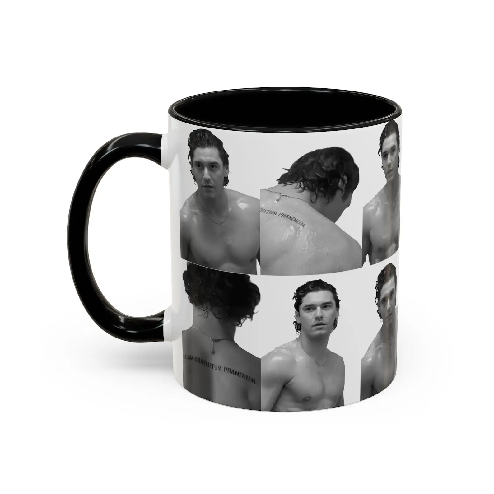 Garrett Graham Shirtless Collage Coffee Mug, Belmont Cameli Off Campus Mug