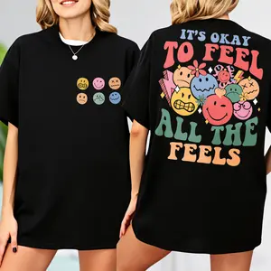 It's Okay To Feel All The Feels T-shirt, Mental Health Shirt, Inclusion Shirt, Speech Therapy T-shirt, BCBA Tee, RBT T-shirt, ABA Shirt, Para Tee