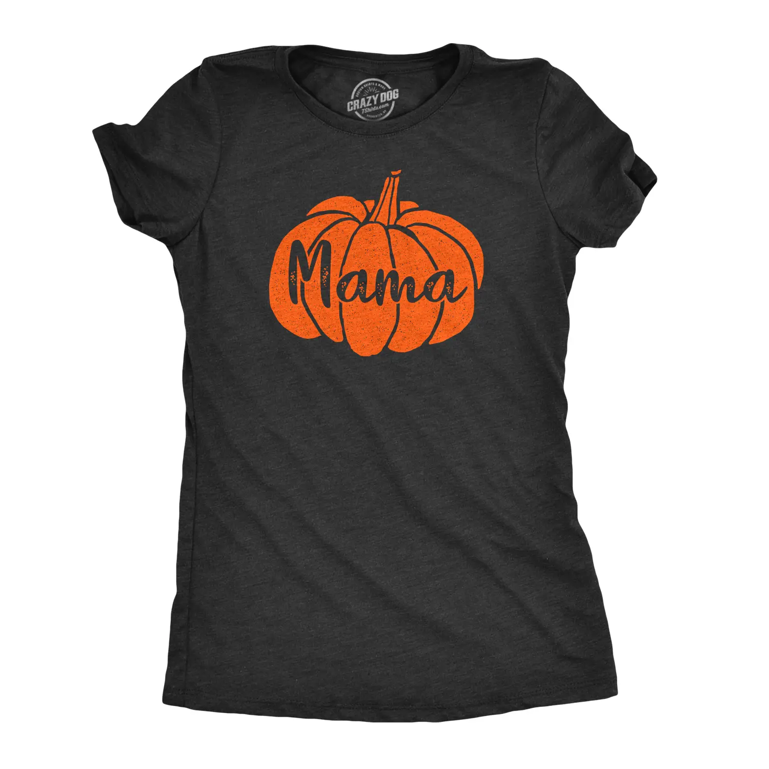 Womens Mama Pumpkin T Shirt Funny Family Halloween Tee Funny Womens T Shirts Cute Vintage Fashion Casual Ladies T-Shirt Gift Halloween Tops for Women Funny Mother's Day Top Women's Novelty Tees Black