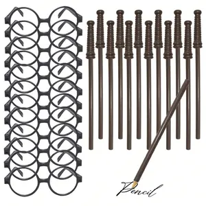 Witch Theme Party Gifts Set, Magic Wand Pencils & Wizard Glasses, Halloween Decorations, School Party Supplies, Birthday Presents