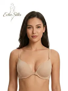Instant Lift & Easy Front Closure! Women's  Up Seamless Underwire Bra for Everyday Wear top lace push bath suit