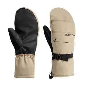 Winter Ski Gloves for Men and Women, Snowboard Outdoor Built-in Wrist Guard, Thickened and Warm, 3M Integrated Finger, Windproof and Waterproof