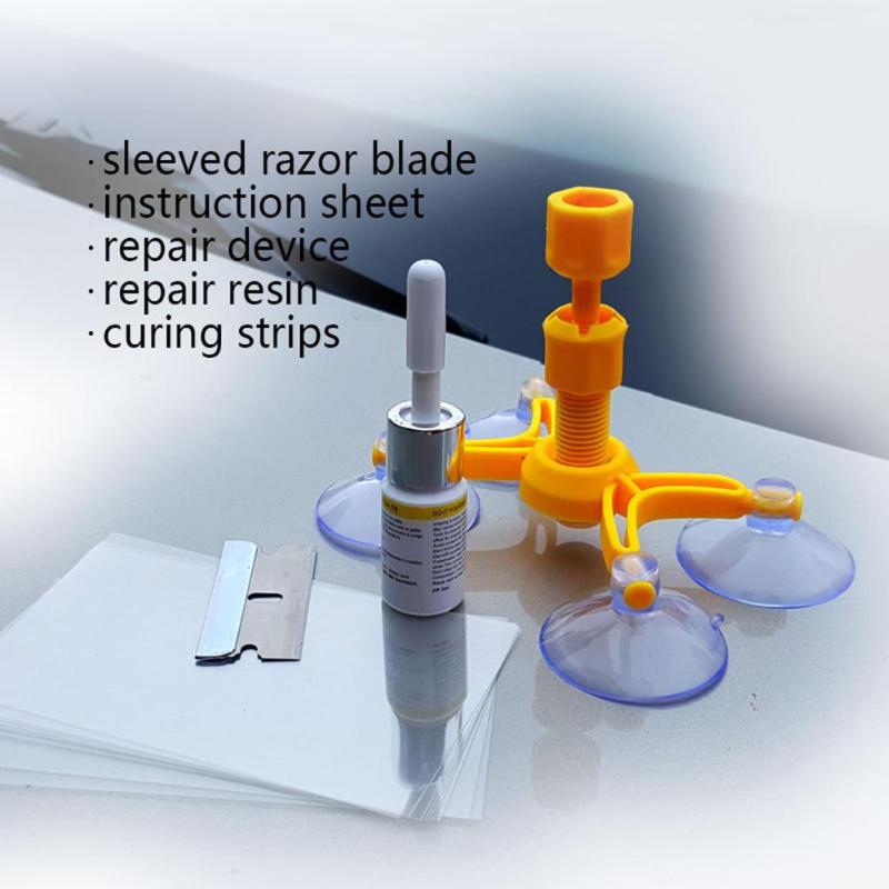 Car Windshield Repair Kit, Glass Scratch & Crack Repair Tool for Car Window Screen Polishing