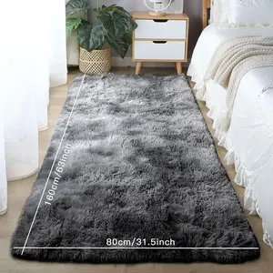 Fluffy Non-slip Bedside Rugs for Bedroom & Bay Windows, Decorative Soft  Shaggy Area Carpet for Living Room, Bedroom, Study Room Decor