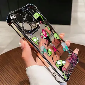 Cartoon I-Invader Zim Phone Case Suitable for iPhone 17 16e 16 15 14 13 12 11 Mini Pro Max Air X XR XSMAX 8 7 Plus Anti Fall Protective Protection Casing Smartphone Matte Back Cover