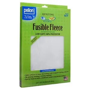 Pellon Low Loft Fusible Fleece 22x36" White 987F-PKG