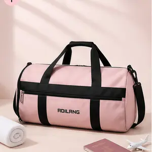 Foldable Travel Bag, Large Capacity Waterproof Storage Bag, Clothes Organizer, Yoga Fitness Bag, Fits Suitcase Handle