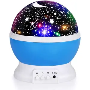 Kids Night Light Star Projector 360° Rotation 12 Color LED with USB for Bedroom Nursery Gift for Kids Him Her