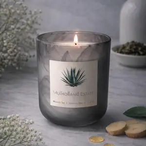 Moonlit Tea 10.5 oz Candle. Soft White Tea with a gentle spark of Ginger.