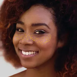 Golden Glam Freckle Temporary Tattoos Party Pack 6 Tattoos