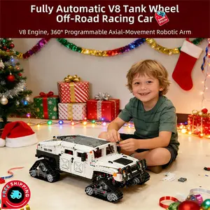 UNCLE BRICK Montessori Toys Magnetic Blocks STEM Educational Building Blocks Set 3088Pcs 1:8 Scale Motorized Hummer Off-Road Remote Control Car Gift for Boys Ages 8+ Holiday Haul Christmas gift