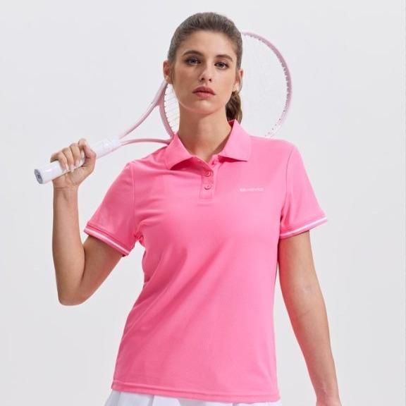 3 Pack Women's Polo Short-Sleeve Shirts 3 Buttons Collared Activewear Uniform Tops Moisture-Wicking T-Shirts for Work & Casual Golf T Shirt Tennis Tops Breathable Comfortable Sports  Women's Polo Athleisure compression shirts men