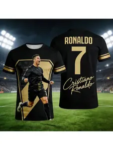 2026 Ronaldo #7 Fan Edition Football Jersey for Adults and Kids Breathable and Comfortable Soccer Training Shirt for Summer