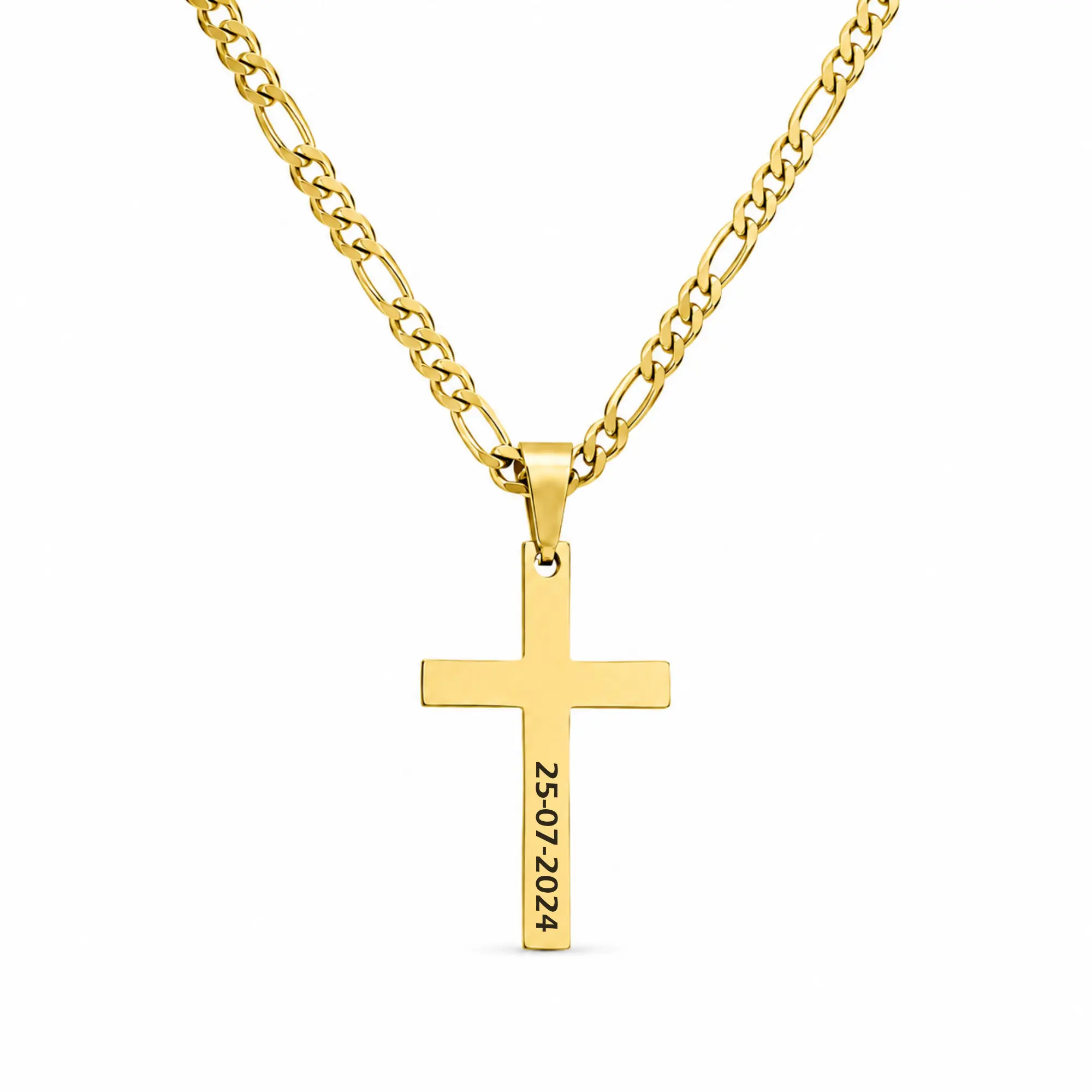 Personalized cross necklace for boys, First Communion Necklace, baptism gift for kids, birthday gift, waterproof necklace, custom name