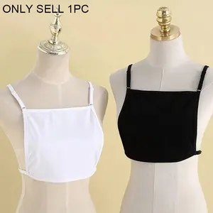 Inner Camisole False Collar Nipple Covers, Non-Slip And Friction-Resistant; Anti-Peep Concealer For Low-Cut Dresses And Deep V-Neck Clothes, Invisible Bra Chest Shaping Straps, Women'S Anti-Peep Camisole Lining