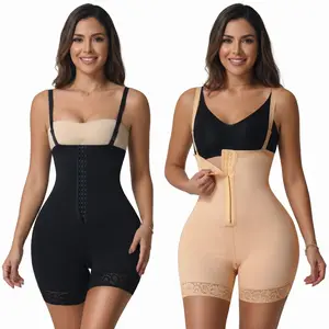 Colombianas Shapewear 360° Sculpting Compression Garment for Women Tummy Control Post Surgery Full Shaper Butt Lifter with Zipper Crotch curves he faja body casual comfy buttlift e Outdoorfun Highwaist Girdle corset body shapewear faja fajas body shaper B
