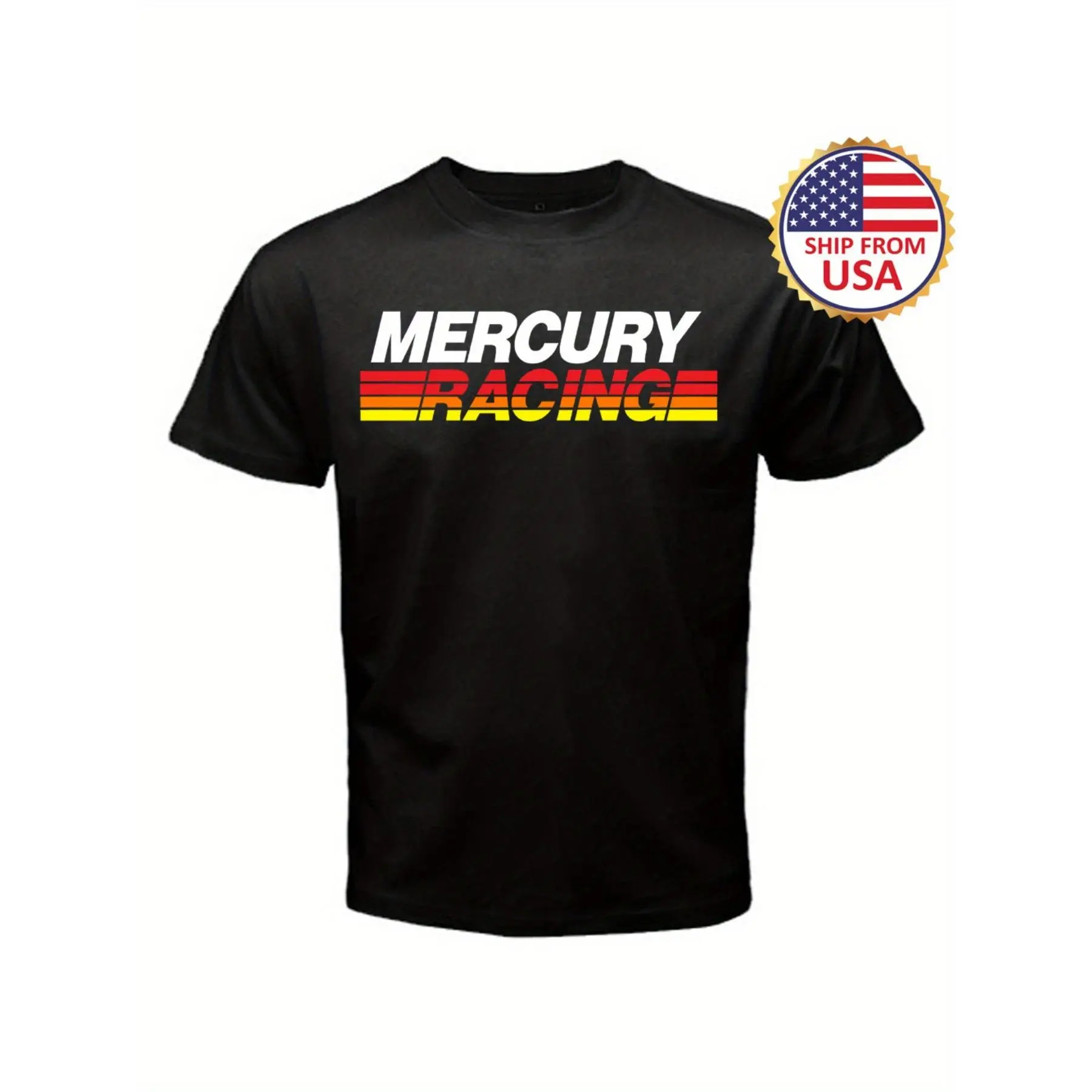Mercury Racing Boats Men's Black T-Shirt