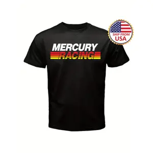 Mercury Racing Boats Men's Black T-Shirt